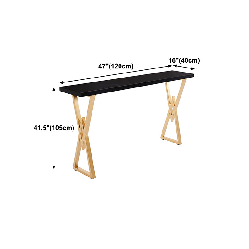 Mesa de barra de cóctel de altura de 42 pulgadas Mesa de madera negra nórdica para comedor para comedor