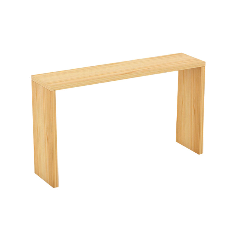 Wood Indoor Bistro Bar Height Cocktail Table Double Pedestal Counter Table
