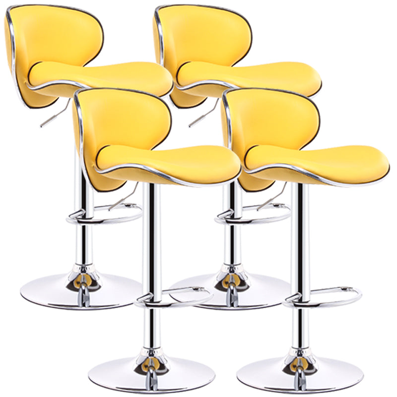 Indoor Nordic Bar Stool Adjustable Height Swivel Armless Stool