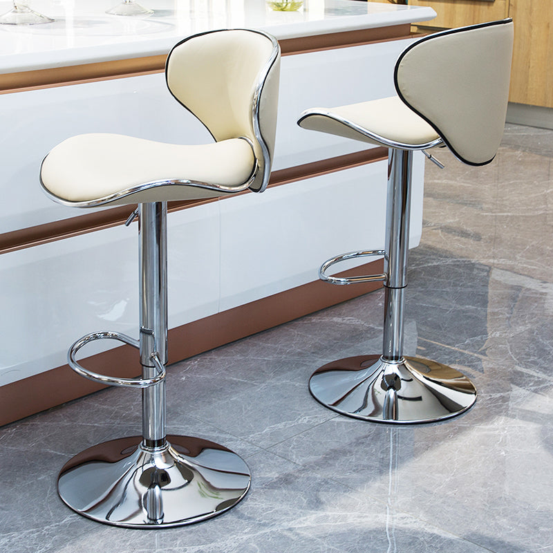 Indoor Nordic Bar Stool Adjustable Height Swivel Armless Stool