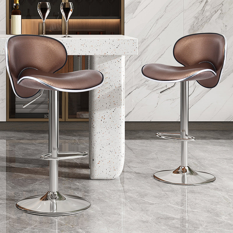 Indoor Nordic Bar Stool Adjustable Height Swivel Armless Stool