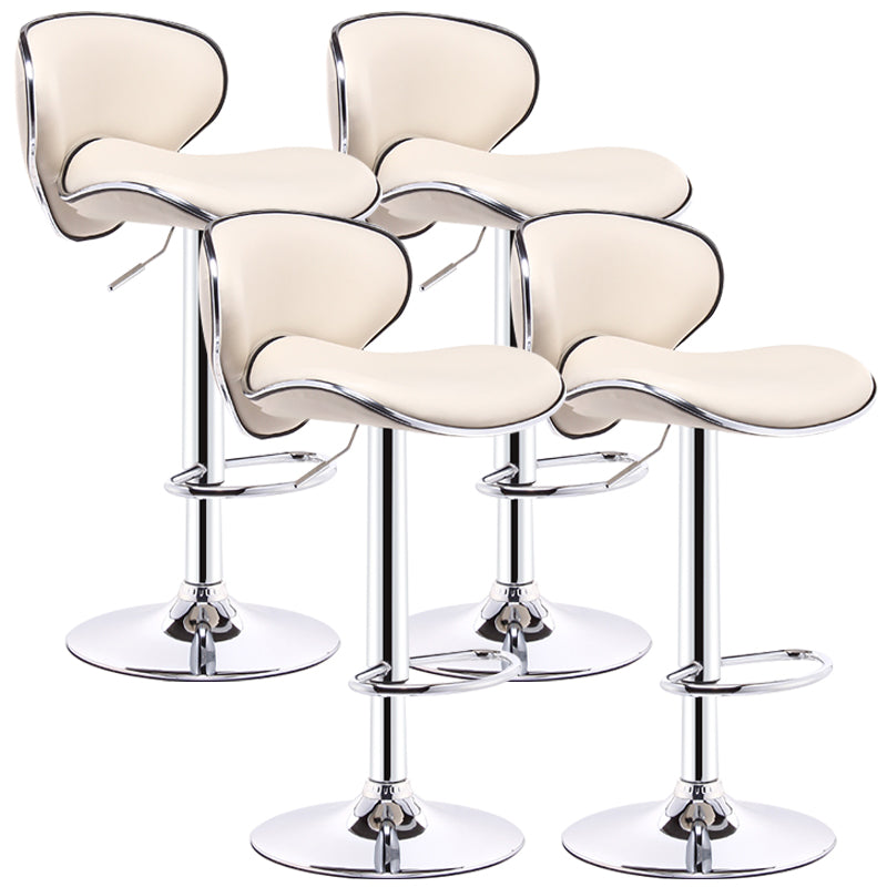 Indoor Nordic Bar Stool Adjustable Height Swivel Armless Stool
