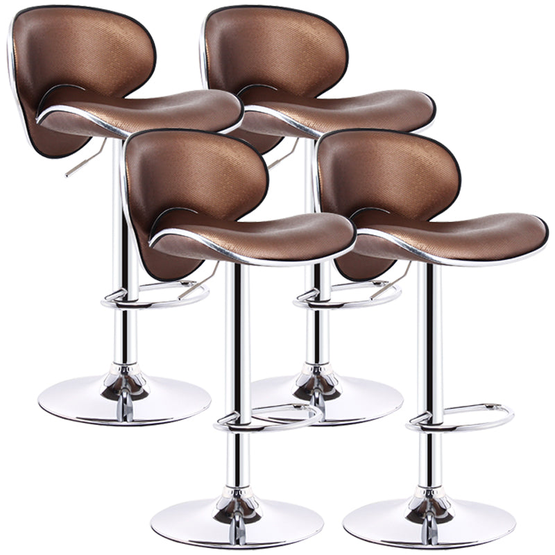 Indoor Nordic Bar Stool Adjustable Height Swivel Armless Stool