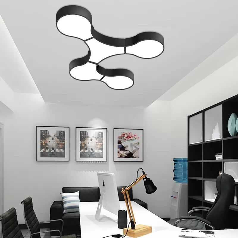 Metal and Acrylic Ceiling Mount Light Modern Style LED Ceiling Lamp for Living Room
