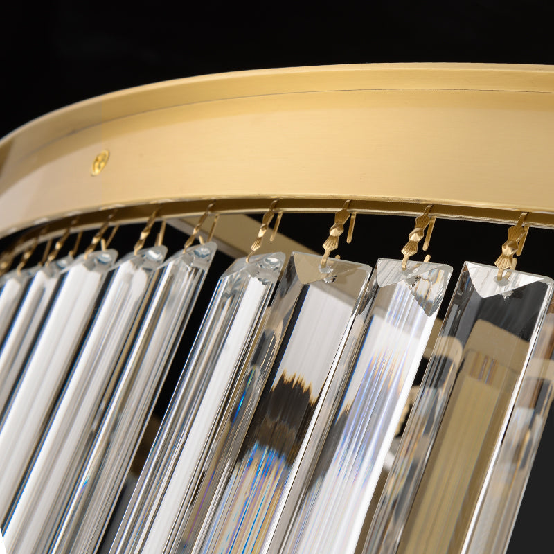 Illuminazione a soffitto in cristallo multitesta Plafoniere moderne da incasso