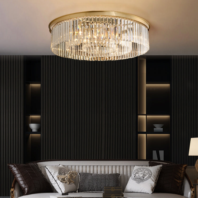 Illuminazione a soffitto in cristallo multitesta Plafoniere moderne da incasso