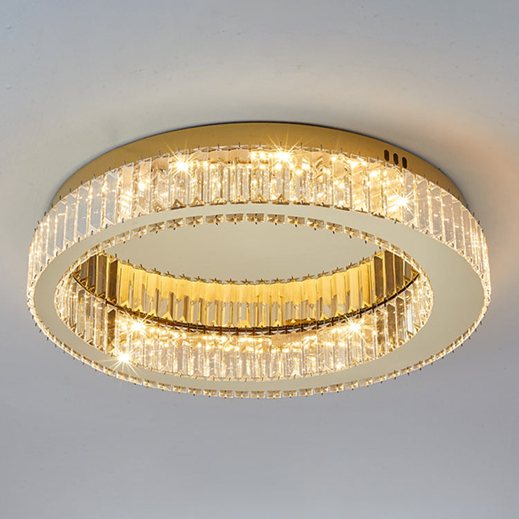 Gold Modern Flush Mounted Ceiling Lights LED Ceiling Mount Lighting for Living Room