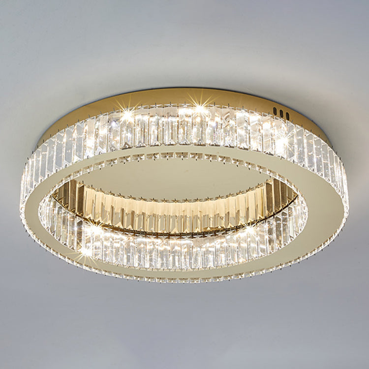 Gold Modern Flush Mounted Ceiling Lights LED Ceiling Mount Lighting for Living Room