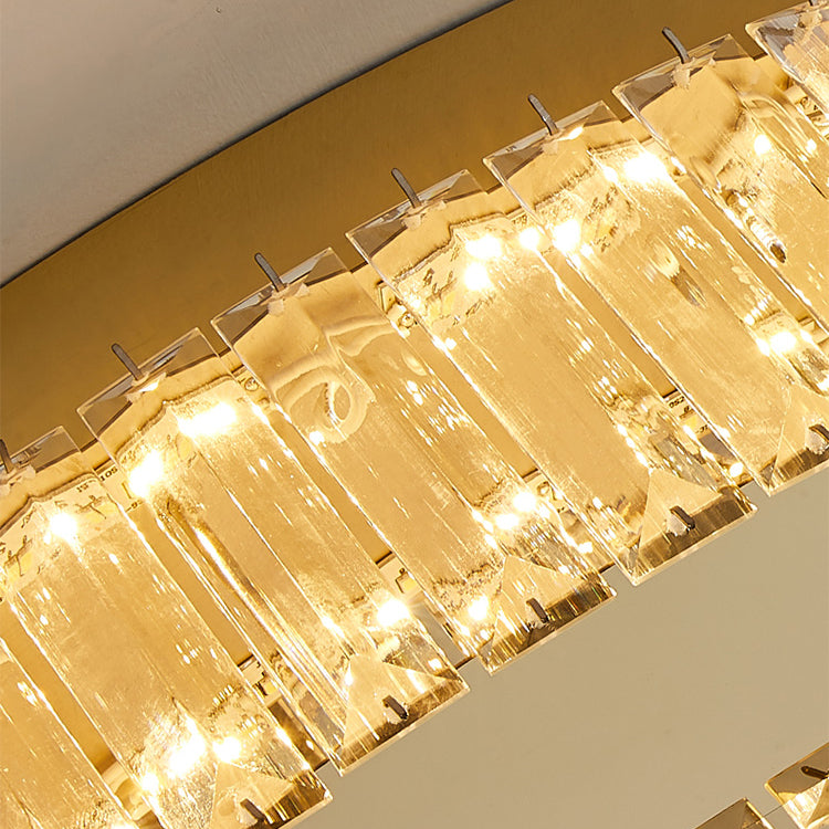 Gold Modern Flush Mounted Ceiling Lights LED Ceiling Mount Lighting for Living Room