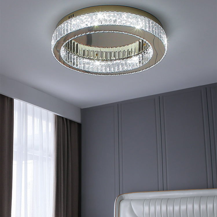 Gold Modern Flush Mounted Ceiling Lights LED Ceiling Mount Lighting for Living Room