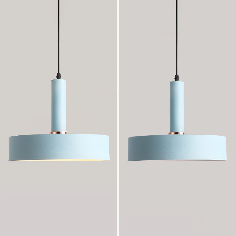 Pendant de style nordique Macaron Light Metal 1 lumière suspendue Lumière pour le chevet