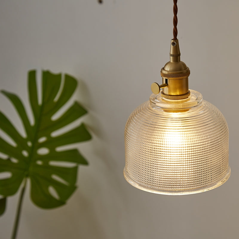 Dining Room Hanging Pendant Industrial Clear Glass 1 Light Hanging Light