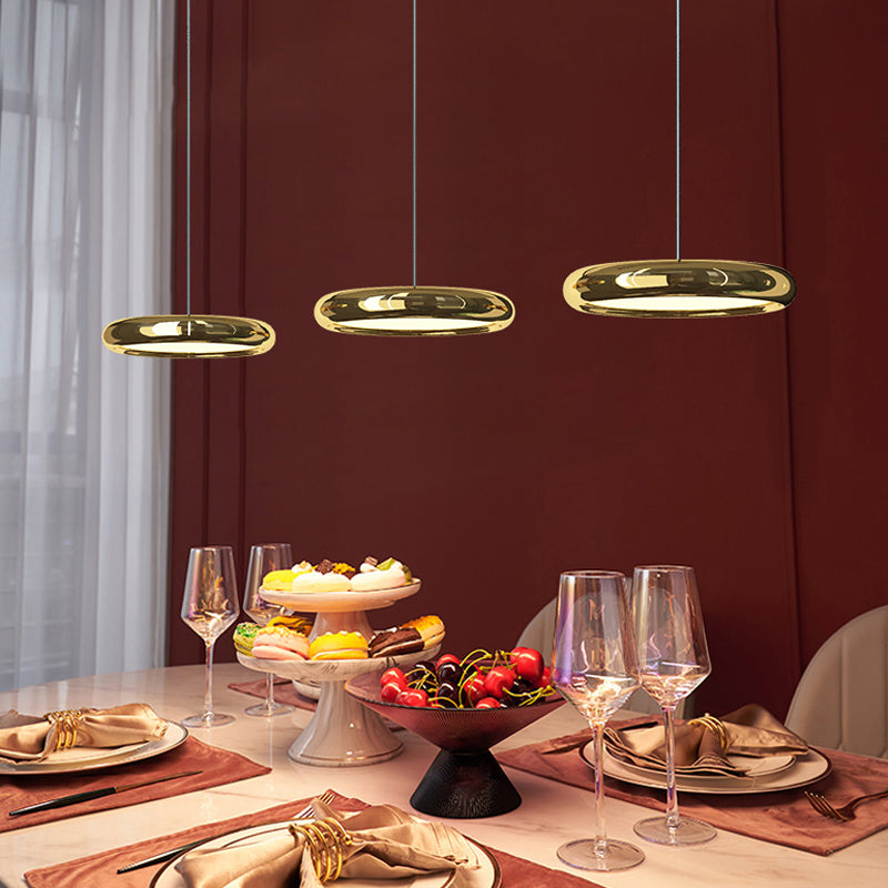 Pendentif rond en acier inoxydable