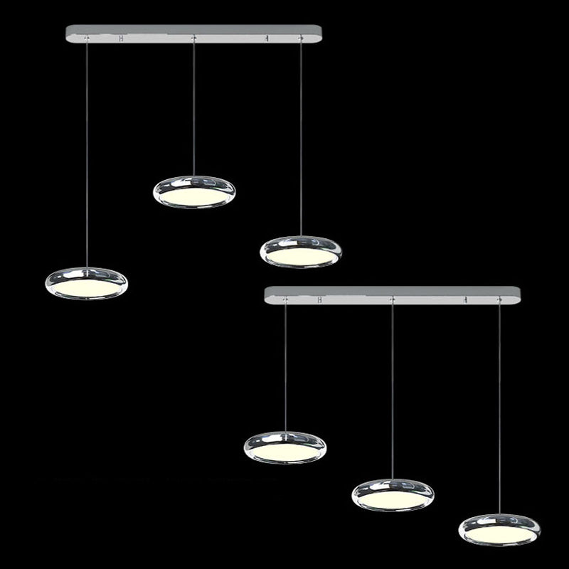 Pendentif rond en acier inoxydable