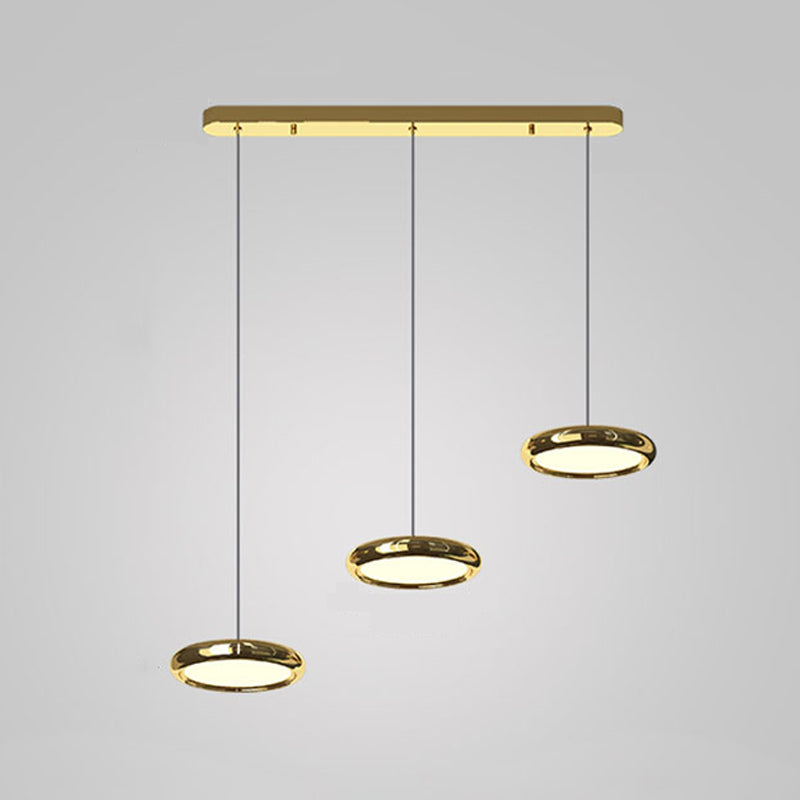 Pendentif rond en acier inoxydable