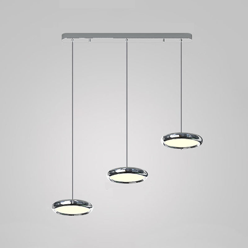 Pendentif rond en acier inoxydable