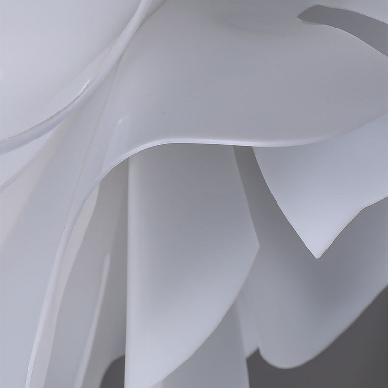 2-Light Pendant Lighting Modern Style White Lotus Shape Suspension Lighting