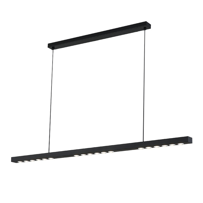 Lumière de lustre à bande longue à bande passante moderne pour salle à manger de cuisine