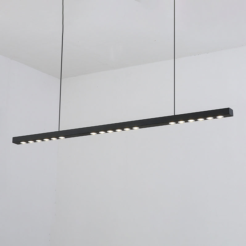 Lumière de lustre à bande longue à bande passante moderne pour salle à manger de cuisine