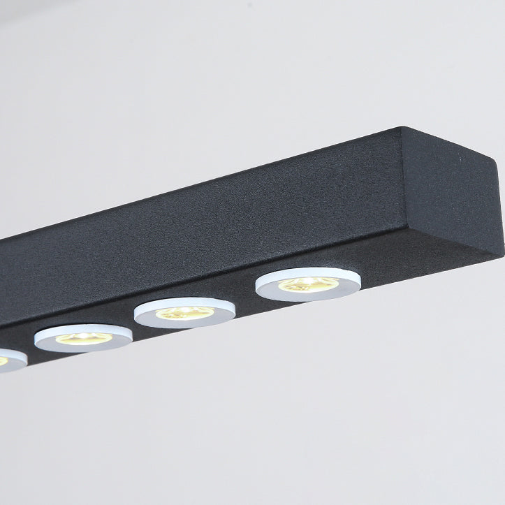 Lumière de lustre à bande longue à bande passante moderne pour salle à manger de cuisine