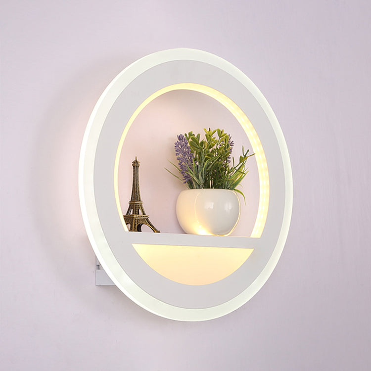 Modern Red Red Red Round Househole Splockure Luz de pared simple para sala de estar de dormitorio