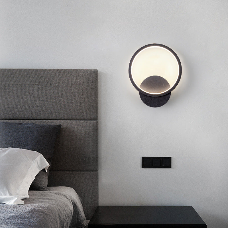 Modernistische Ringwandleuchter -LED -Minimalismus -Wandmontage Licht für Esszimmer