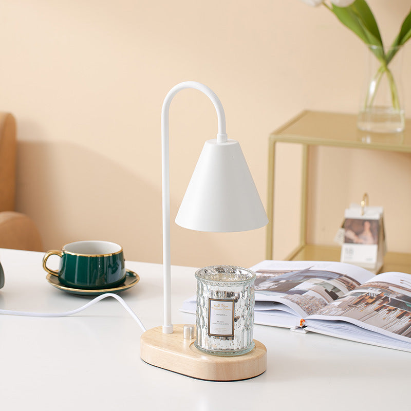 Lampada da tavolo semplice aromaterapia Lampada da scrivania in cera che scioglie (senza candele di aromaterapia)