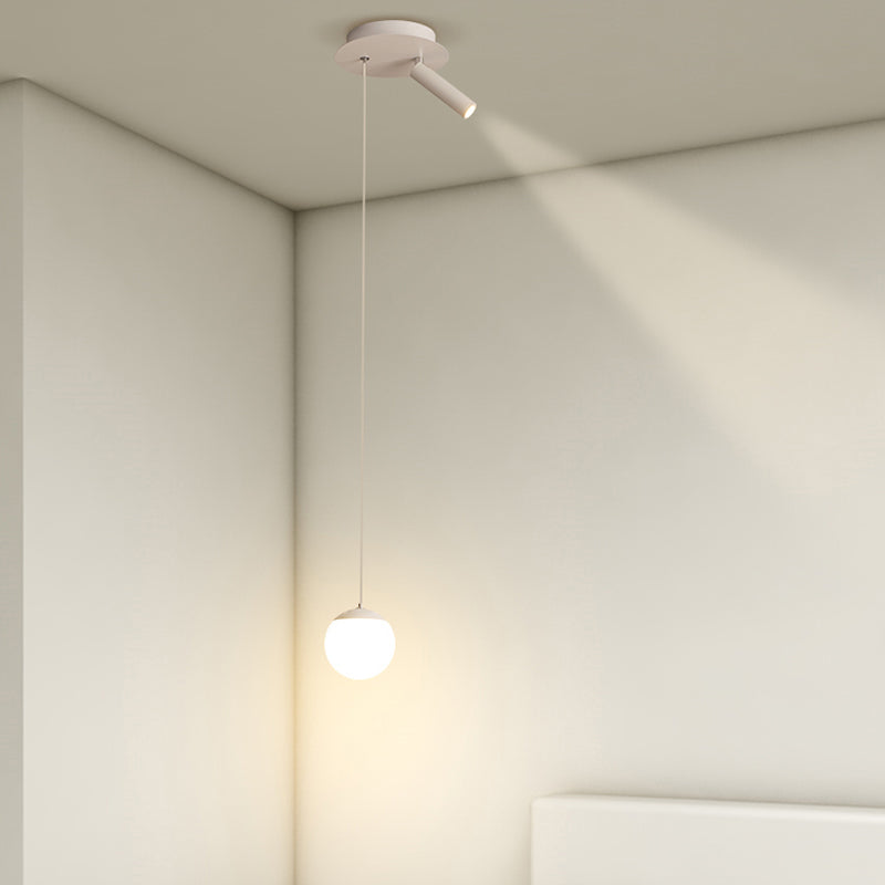 Éclairage nordique de petit pendentif blanc