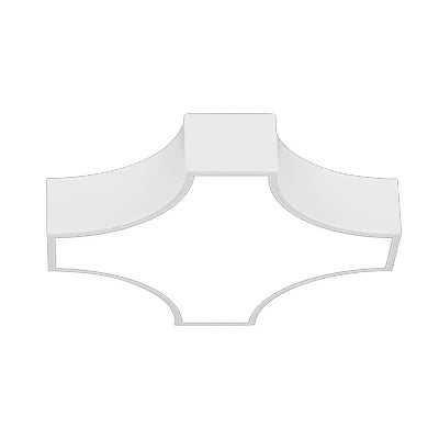 Metal and Acrylic Ceiling Mount Light Modern Style LED Ceiling Lamp for Living Room