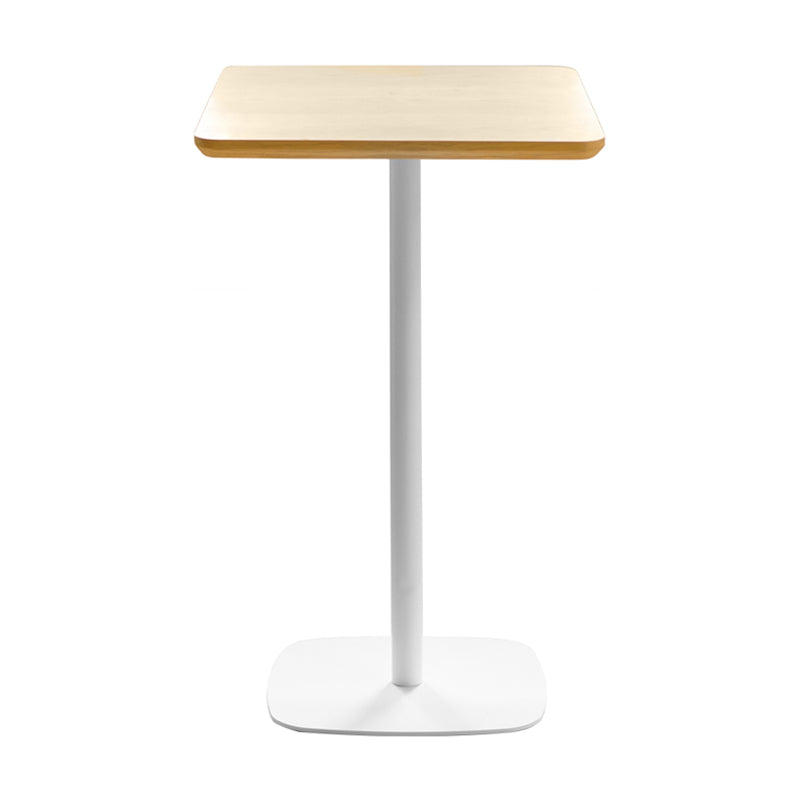 Mesa de barra de metal industrial Top 41.3 "H Table de bistro de pedestal para café