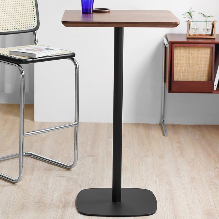 Mesa de barra de metal industrial Top 41.3 "H Table de bistro de pedestal para café