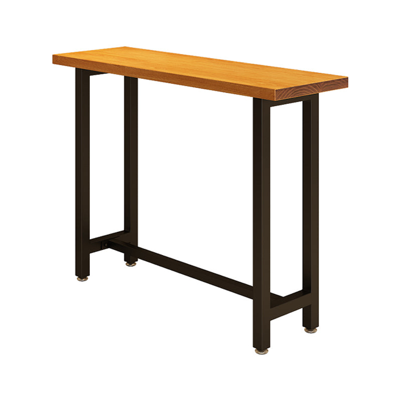 Industrial Style Bar Table Wood Top Counter Table 42-inch Height Table