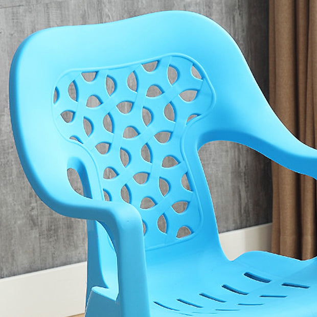 Sillón de comedor moderno interior Sillas de comedor de plástico caseras apilables