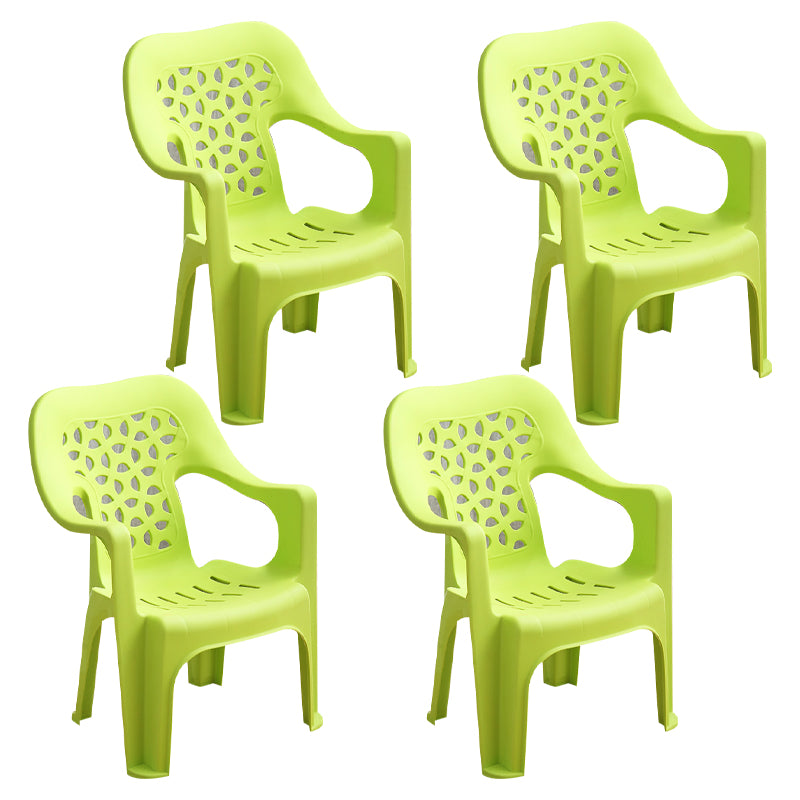 Sillón de comedor moderno interior Sillas de comedor de plástico caseras apilables