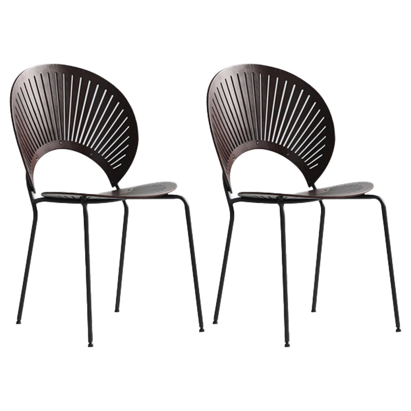 Chaise moderne en métal d'intérieur et d'extérieur, empilable, sans accoudoirs, à dossier ouvert, pour salle à manger