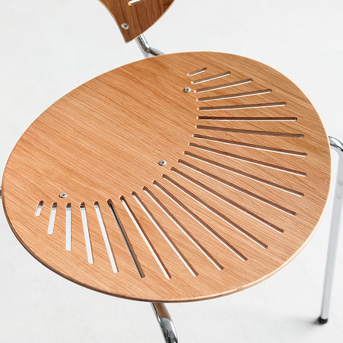 Chaise moderne en métal d'intérieur et d'extérieur, empilable, sans accoudoirs, à dossier ouvert, pour salle à manger