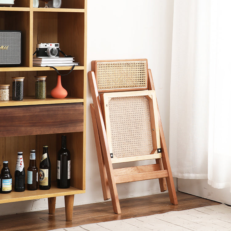 Eigentijdse stijl vouwstoel stoelloze open achterstoelen met houten benen