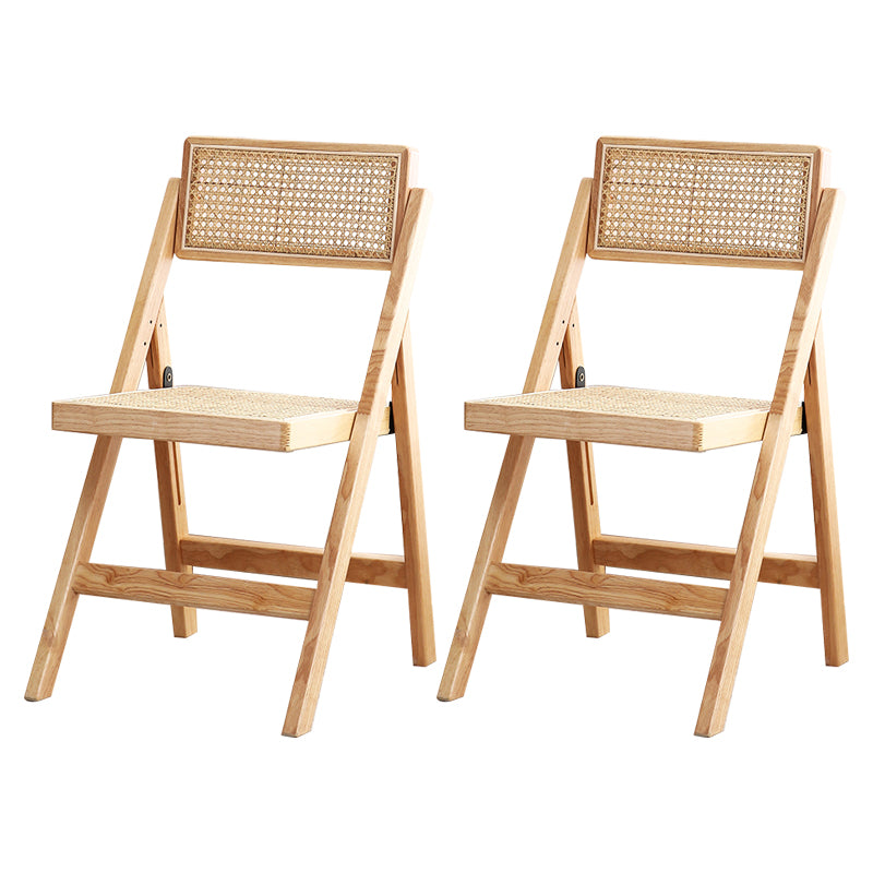 Eigentijdse stijl vouwstoel stoelloze open achterstoelen met houten benen