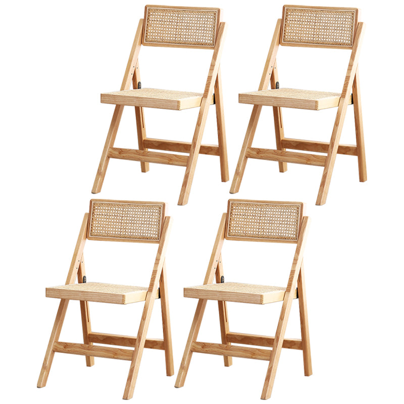 Eigentijdse stijl vouwstoel stoelloze open achterstoelen met houten benen
