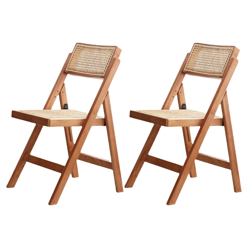 Eigentijdse stijl vouwstoel stoelloze open achterstoelen met houten benen