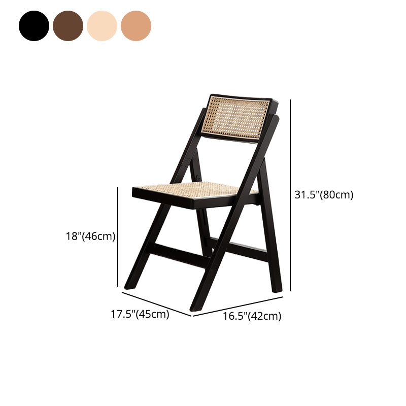 Eigentijdse stijl vouwstoel stoelloze open achterstoelen met houten benen