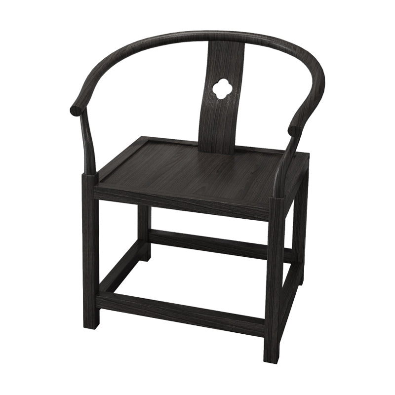 Traditional Wood Dining Arm Chairs Windsor Back Side Chair for Restaurant Use