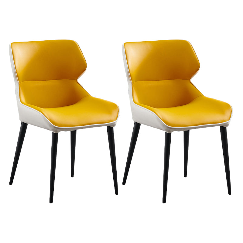 Contemporary Metal Dining Room Chair Wingback Arm Chair for Restaurant Use