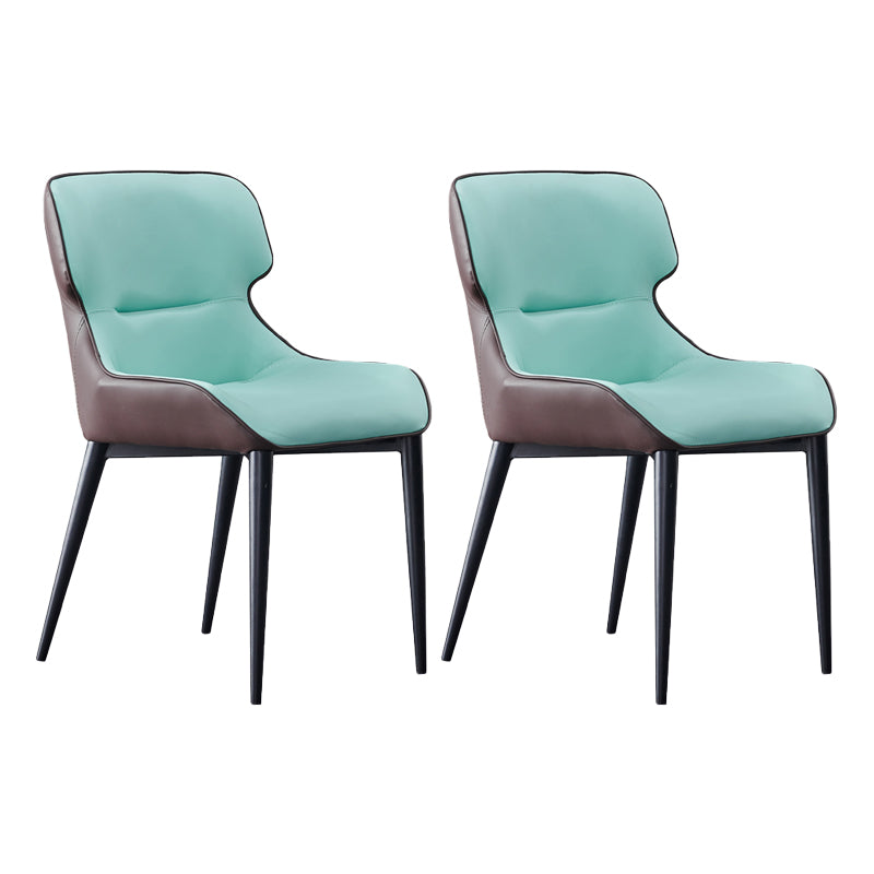 Silla de comedor de metal contemporánea, sillón orejero para uso en restaurantes