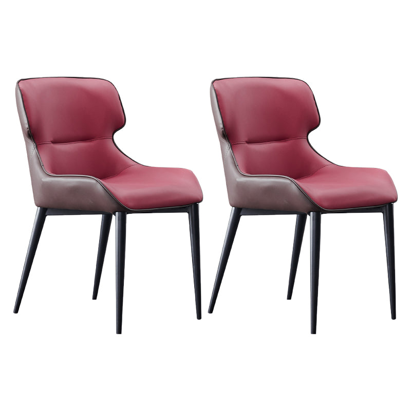 Silla de comedor de metal contemporánea, sillón orejero para uso en restaurantes