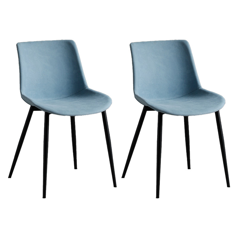 Silla de comedor de metal contemporáneo Silla de comedor con respaldo sólido para uso doméstico