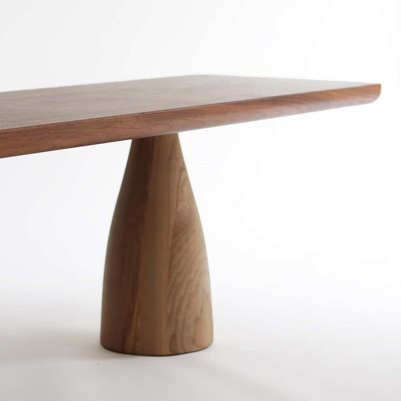 Modern Solid Wood Rectangle Table Brown Standard Dining Table for Kitchen