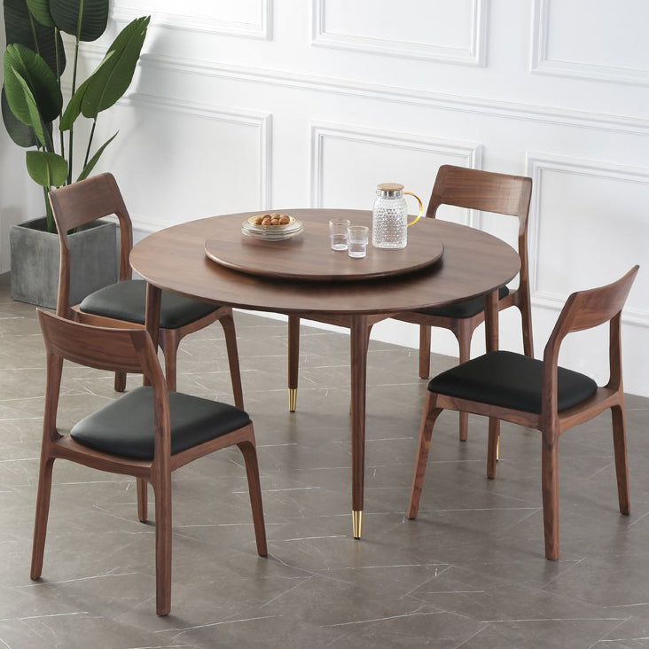 Round Dining Site Table Simplicity Style 4-foot Furniture with Turntable