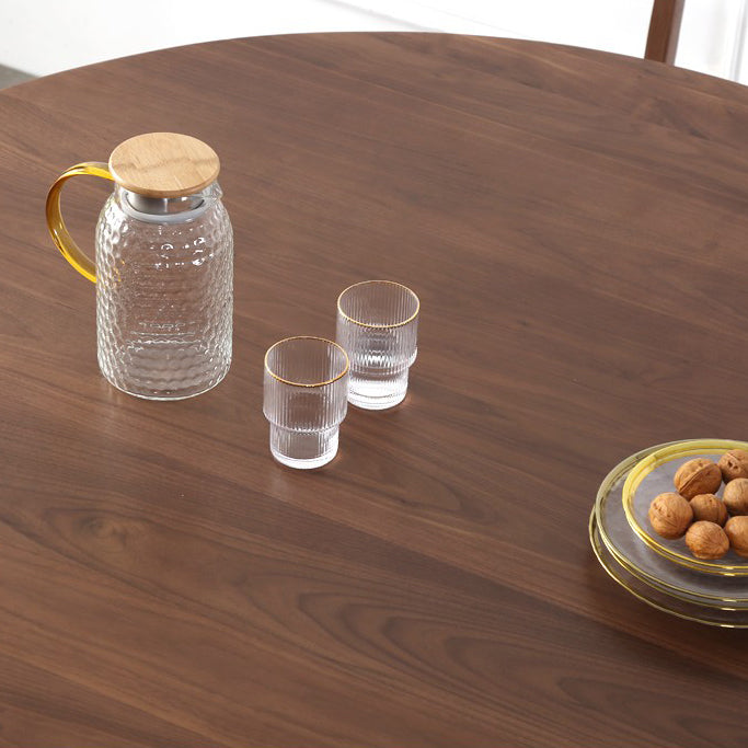 Round Dining Site Table Simplicity Style 4-foot Furniture with Turntable