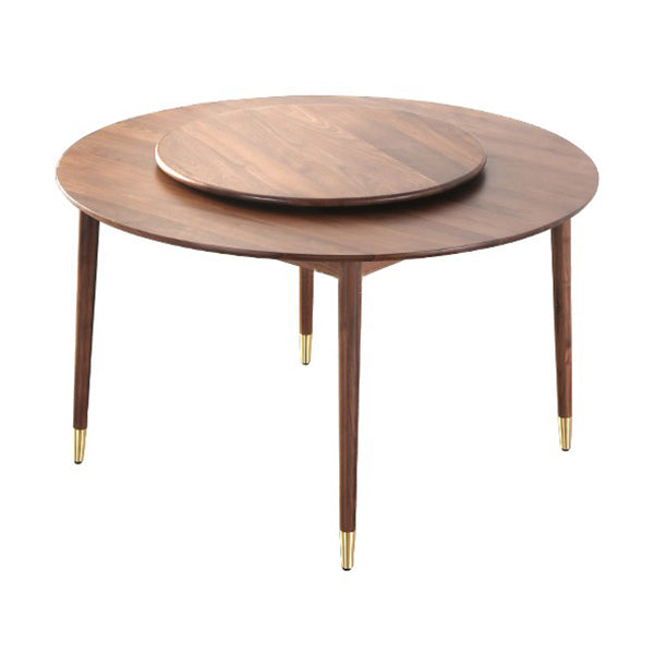 Round Dining Site Table Simplicity Style 4-foot Furniture with Turntable